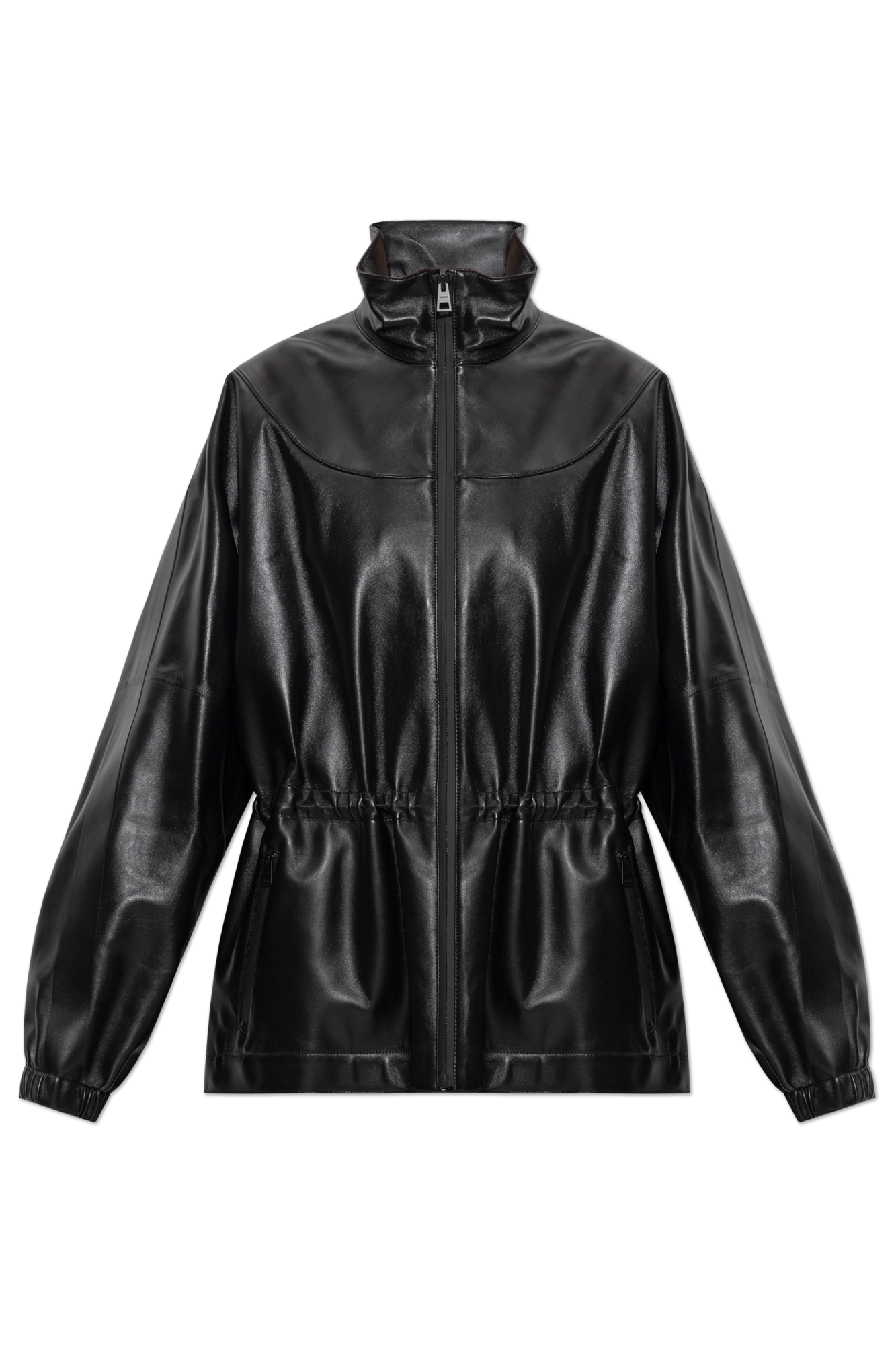 Givenchy Leather jacket with stand-up collar | Women's | Vitkac